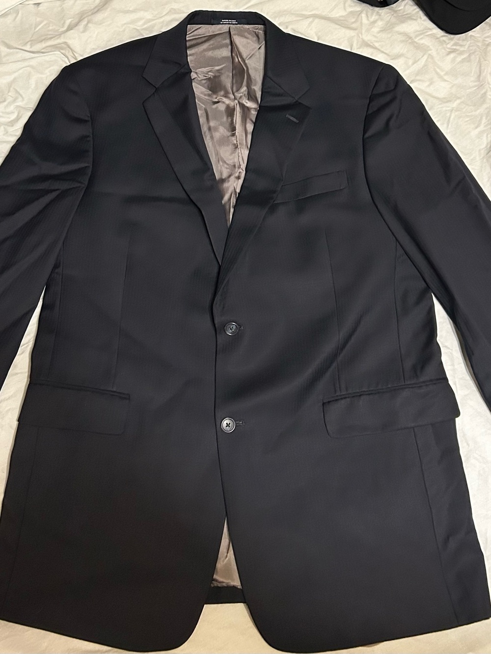 Hart Schaffner Marx Men's Dark Navy Two-Button Two Piece Suit